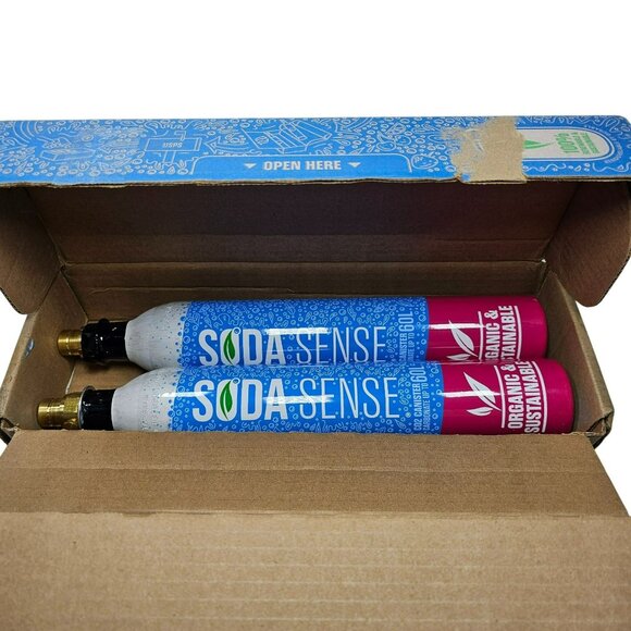 Soda Sense Box Empty Used Sodastream Quick Connect CO2 Cylinders 60L Pink System - Picture 1 of 3